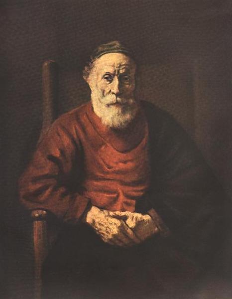 REMBRANDT Harmenszoon van Rijn Portrait of an Old Man in Red ry